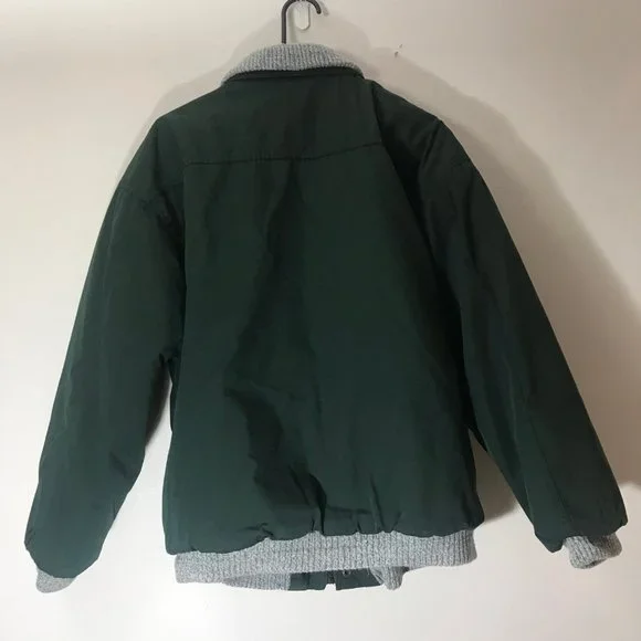 Coleman outdoor vintage zip up jacket medium green warm work parka - Picture 7 of 10